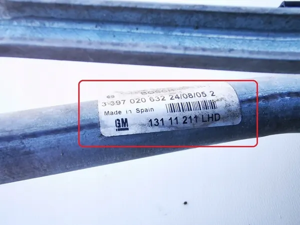 Pyyhkijän mekanismi OPEL ASTRA H 13111211 image 4