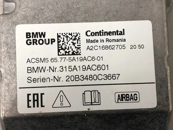 Unidad de Control Airbag OEM 65775A19AC6 para BMW 2 F44 image 6