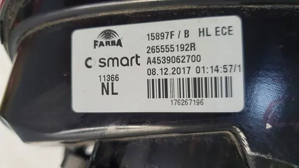 Linker Achterlicht Smart Fortwo Forfour III 14- A4539062700 image 7