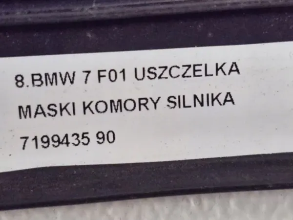 Junta do capô BMW 7 F01 OEM 7199435 - Usado image 8