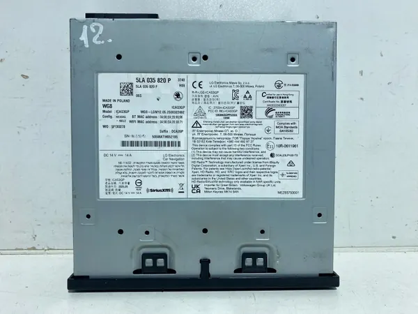 Unité Commande Radio Skoda OE OEM 5LA035820P image 2