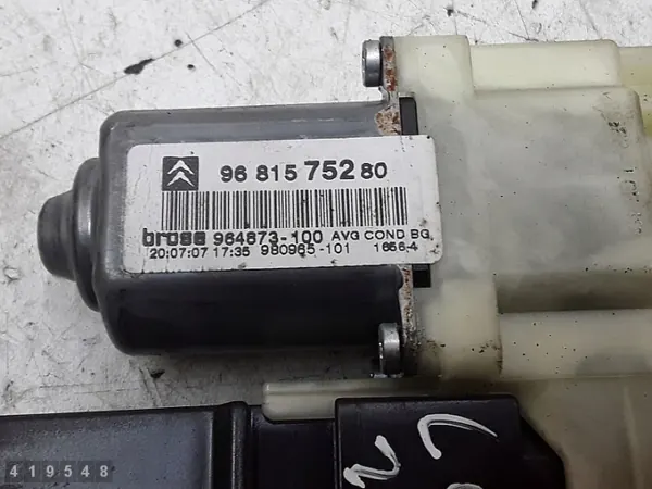 Régulateur de vitre Citroen C4 OEM 9681575280 9657133680 image 8