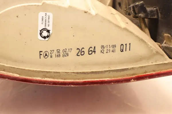 Lámpara Trasera Derecha Mercedes Clase B W245 A1698202664 image 7