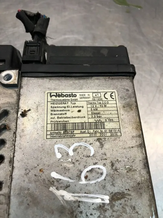 Lämmityslaite (Webasto) Mercedes ML W163 OEM 021232 image 4