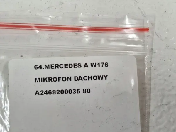 Micrófono de techo Mercedes A W176 OEM A2468200035 image 5