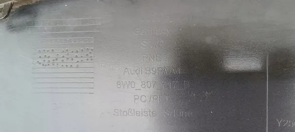 Spoiler Audi A4 B9 S-Line Avant OEM 8W0807717B image 9