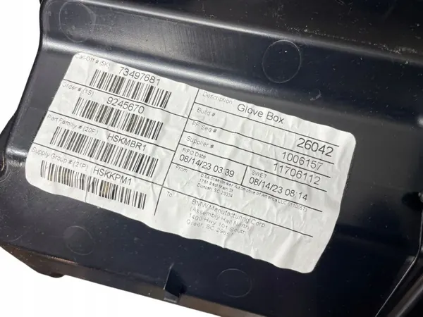 OEM 9483929 Handschuhfach & Duftspender BMW X3 G01 image 7