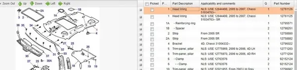 Forro SAAB 9-3 2.8L 2006 12761126 image 9