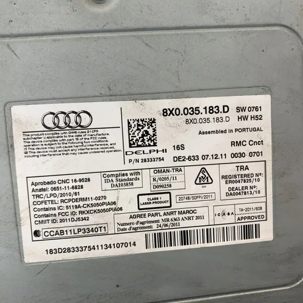 Audi A1 8X CD Navigointi Multimedia OEM 5896525456258789632154 image 10