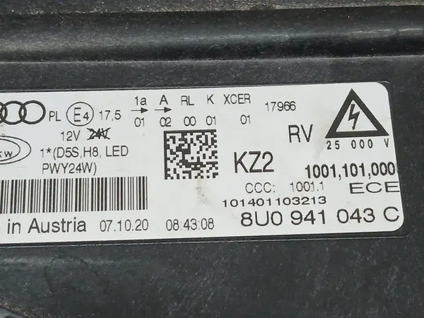 Faros izquierdo Audi Q3 8U Xenon LED 14- OEM 8U0941043C image 4