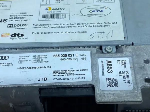 Leitor navegação OEM 565035021E para Skoda VW image 3