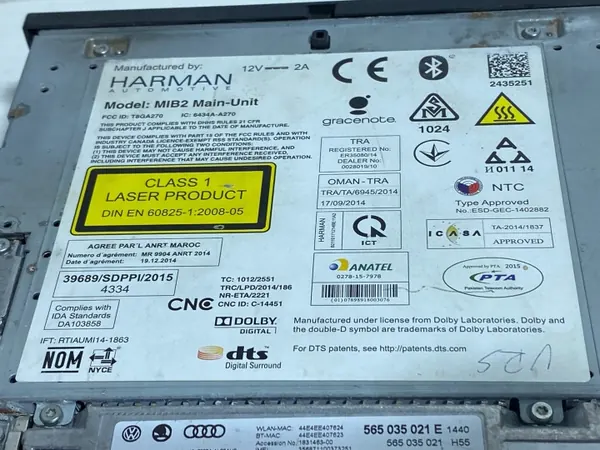 Leitor navegação OEM 565035021E para Skoda VW image 4