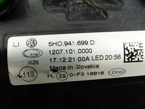 VW Golf VIII GTI GTD 19- Farol Halógeno Esquerdo Drl LED image 9