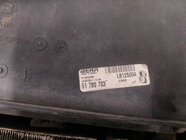 Sistema de refrigeración + ventilador Fiat Fiorino III 1.3 JTD 51780703 image 2