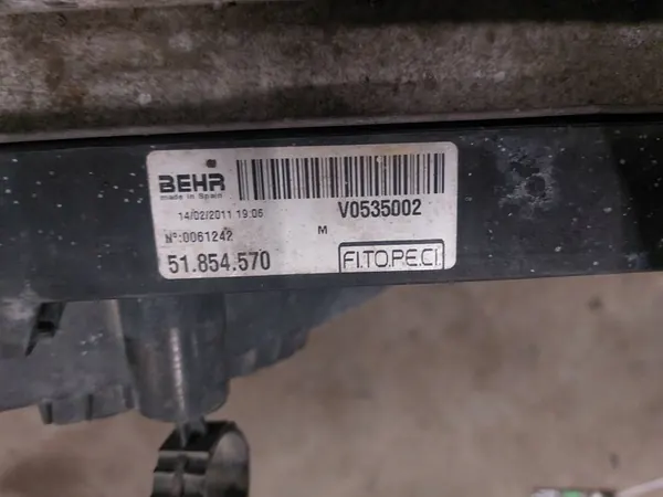 Sistema de refrigeración + ventilador Fiat Fiorino III 1.3 JTD 51780703 image 5