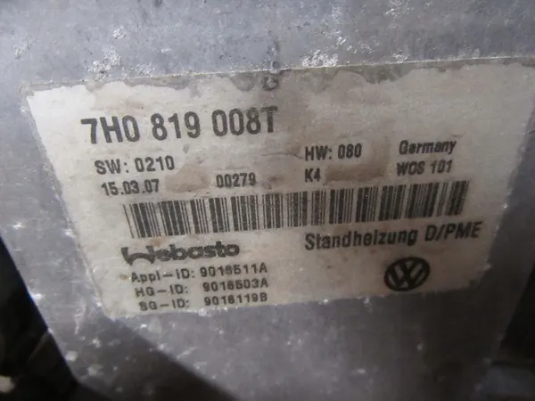 Webasto parkeringsvärmare för VW T5 2.5 TDI image 2