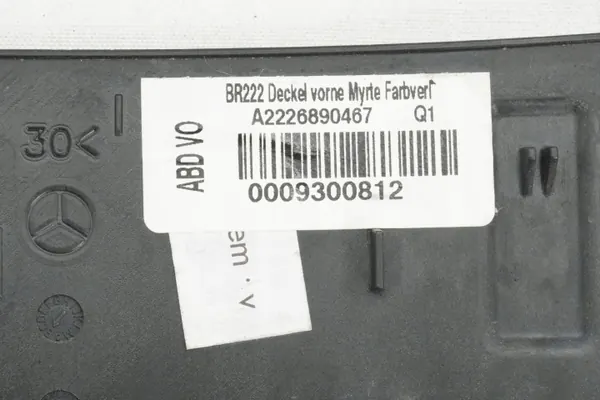 Mercedes W222 Dashboard Sierstrip OEM A2226890467 image 9