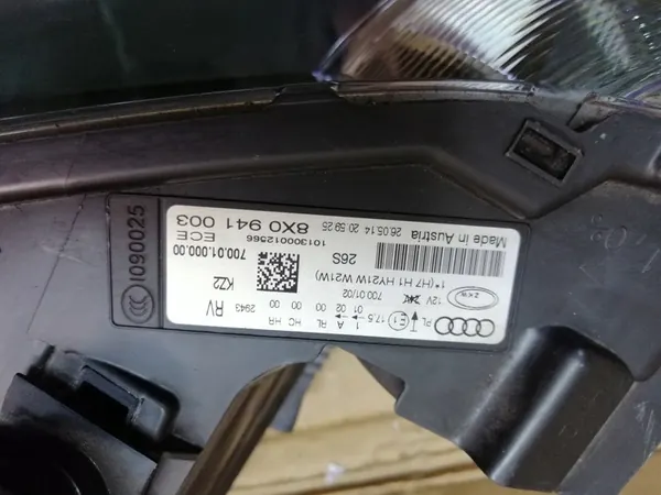 AUDI A1 8X Faro Izquierdo 8X0941003 image 4