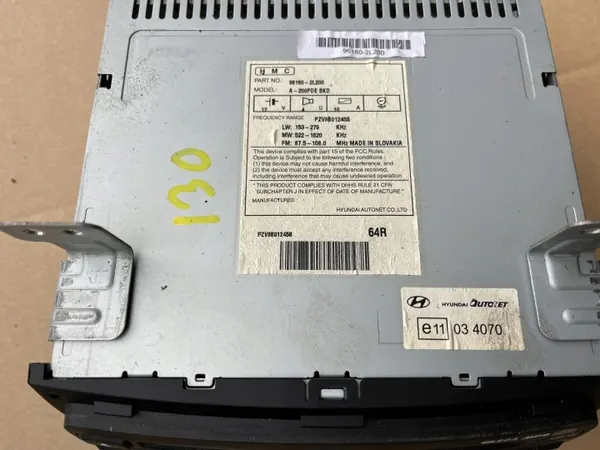 Rádio Display OEM FM MP3 CD para Hyundai i30 2007-2010 image 3