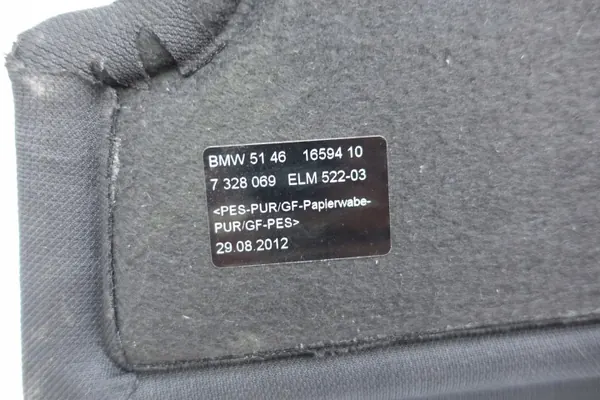 BMW 3 GT F34 takatavaratilapöytä OEM 7328069 image 6