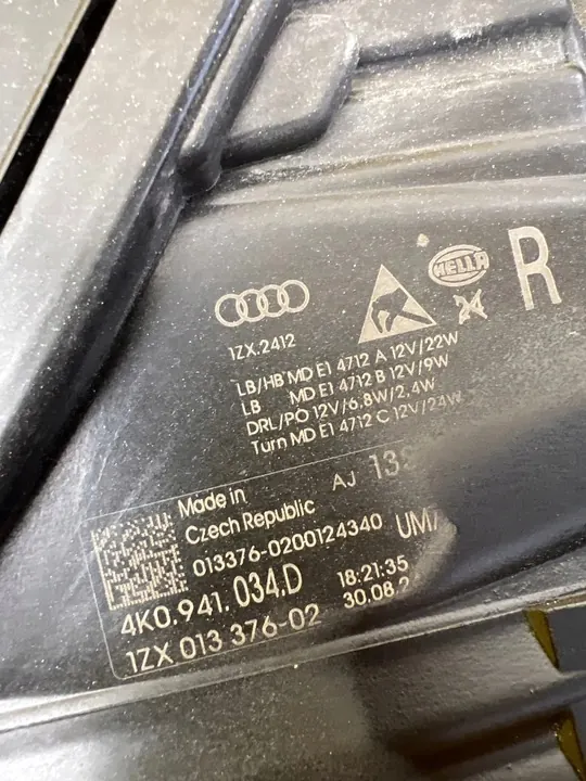 Rechtes Scheinwerfer Audi A6 C8 4K Full LED 4K0941034D image 3