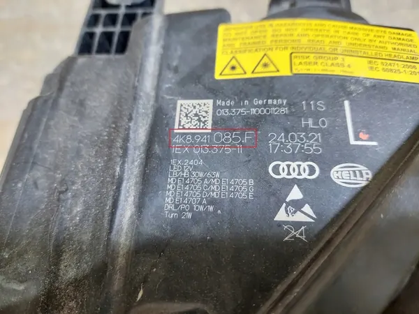 Audi A7 S7 4K8 2022 Linker Scheinwerfer image 6