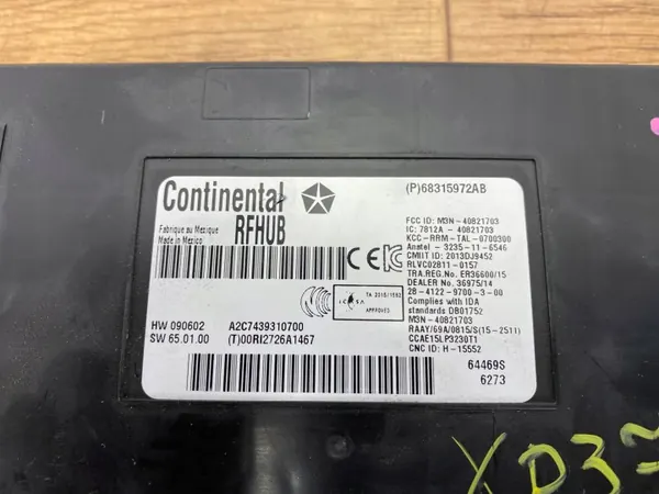 Módulo de apertura sin llave OEM 68315972ABPINYA Dodge image 9