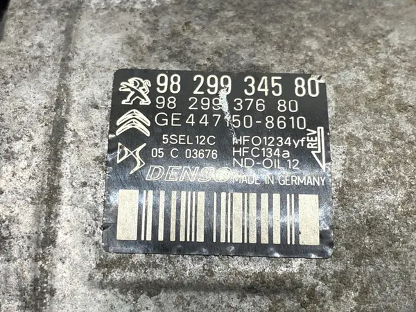 Compresor de Aire Acondicionado Peugeot 508 SW II 9829934580 image 5