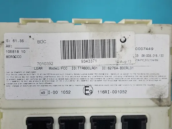Unité de contrôle moteur BMW X5 F15 3.0 OEM 0261S10074 image 9