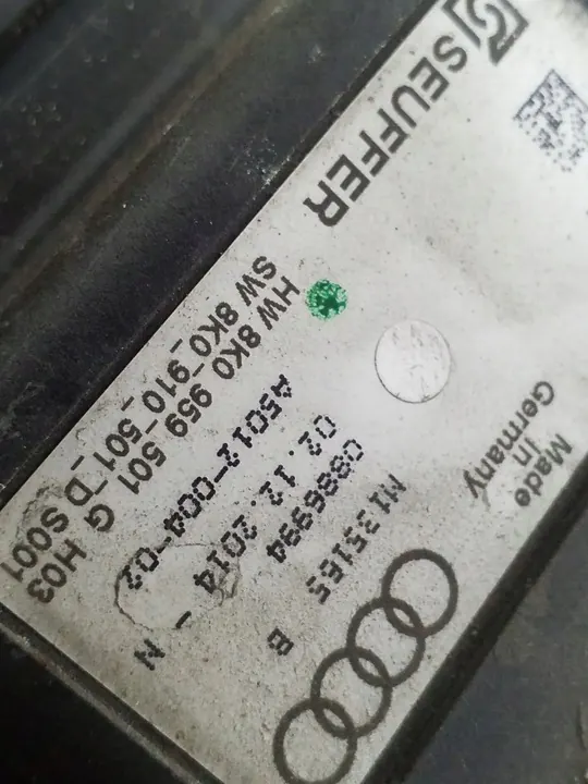 Audi A6 S6 C7 2015 Tuulettimen Ohjausmoduuli 8K0959501G image 3