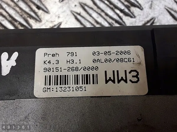 Module de climatisation Opel Astra OEM 13231051 image 7