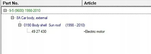 Módulo de Teto Solar Saab 9-5 (YS3E) 2002 4927430 image 5