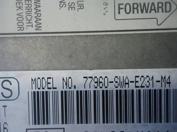 Sensor Airbag Honda CR-V III OEM 77960-SWA-E231-M4 image 5