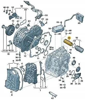 Filtre de transmission Volkswagen OE 0BH325183B image 6
