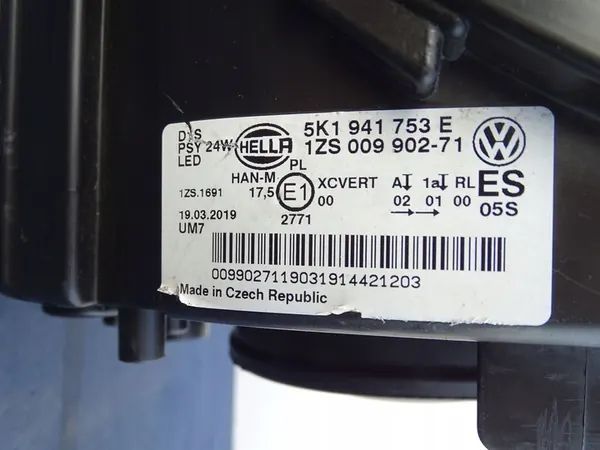 Farol Bi-Xenon completo esquerdo com LED VW Golf VI OEM 5K1941753E image 7