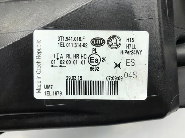 Oikea ajovalaisin Skoda Superb II H7 image 7