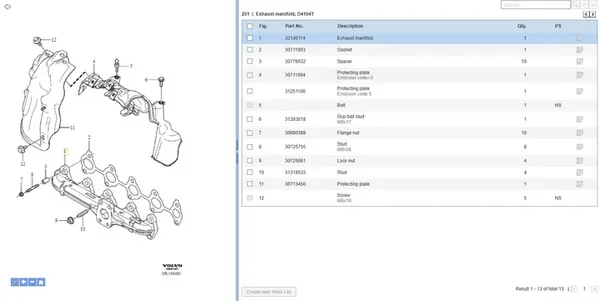 Coletor de escape Volvo V50 1.6L 2006 OEM 648028 image 7