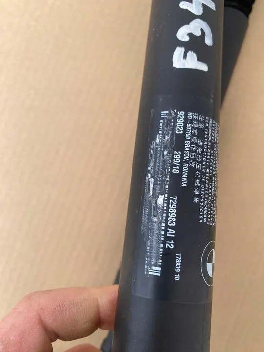 BMW 3 GT F34 Bakluckans gasdämpare Set 7298984 7298983 image 5