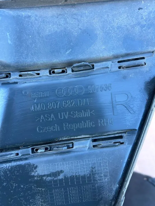 AUDI Q7 S-LINE Griglia Paraurti Anteriore Destra 2016-18 4M0807682D image 4