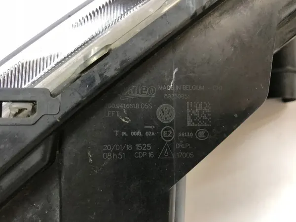 VW POLO 6 VI 2017 - 2021 ESQUERDO LED DRL HALÓGENO 2G0941661B image 10