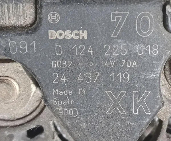 Generaattori 24437119 XK Corsa Agila Meriva Astra image 2