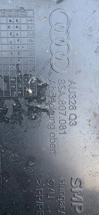 OEM 83A807081 Etuturvavyön kansi Audi Q3:lle image 3
