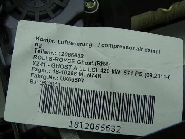 OEM 6850319 Luftfeder-Kompressor für Rolls-Royce Ghost image 8