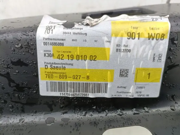 OEM 7E0809027B Takapilarin Sisäpeite VW T5/T6 image 3