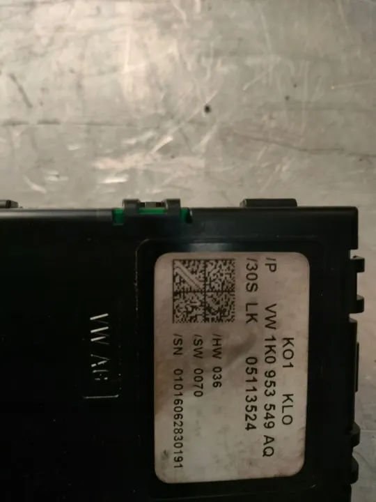 Sensor de ângulo de direção AUDI A3 8P 1K0953549AQ image 2