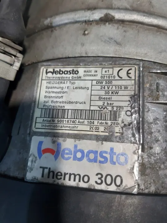 Webasto Thermo 300 DW300 30KW Lämmityslaite käytetty image 3
