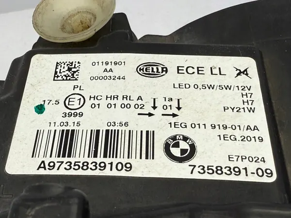 BMW 1 F20 F21 Farol LED Esquerdo 7358391-09 image 3