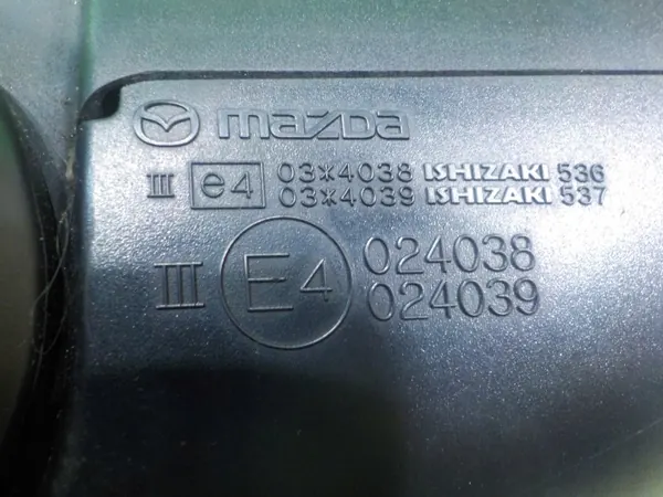 Mazda 6 oikea peili OEM 024038 024039 Käytetty image 7