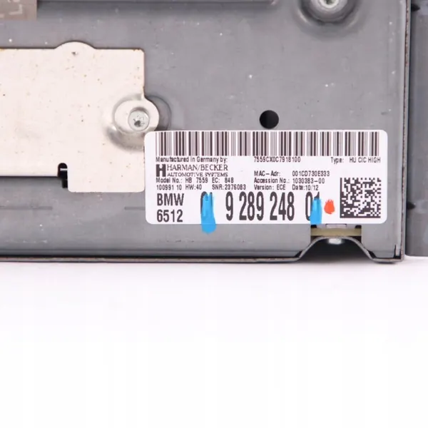 BMW OEM 9289248 CD-navigointiradio F10 M5:lle image 5