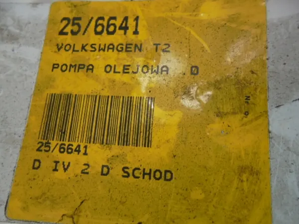 Oljepump VOLKSWAGEN TRANSPORTER T3 2.0 70HK OEM 021115109A image 4
